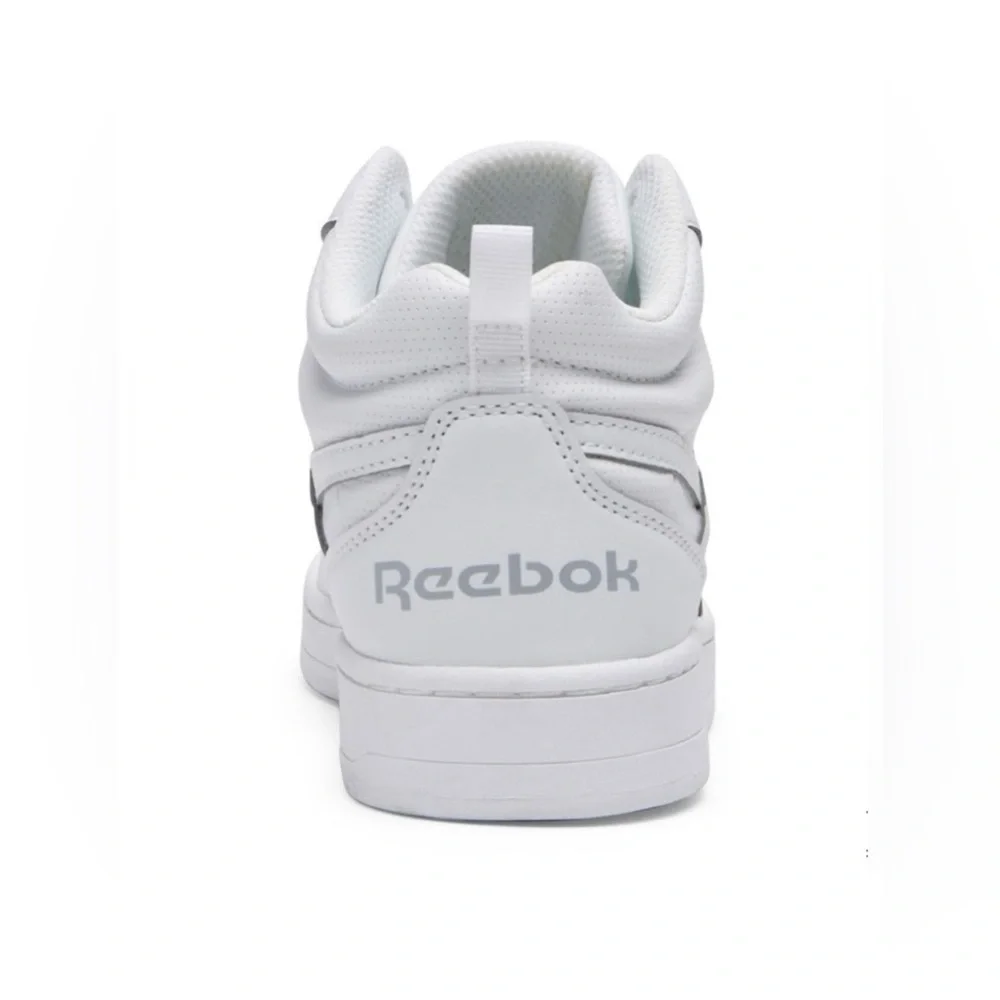Reebok White High-Top Sneakers with Padded Ankle